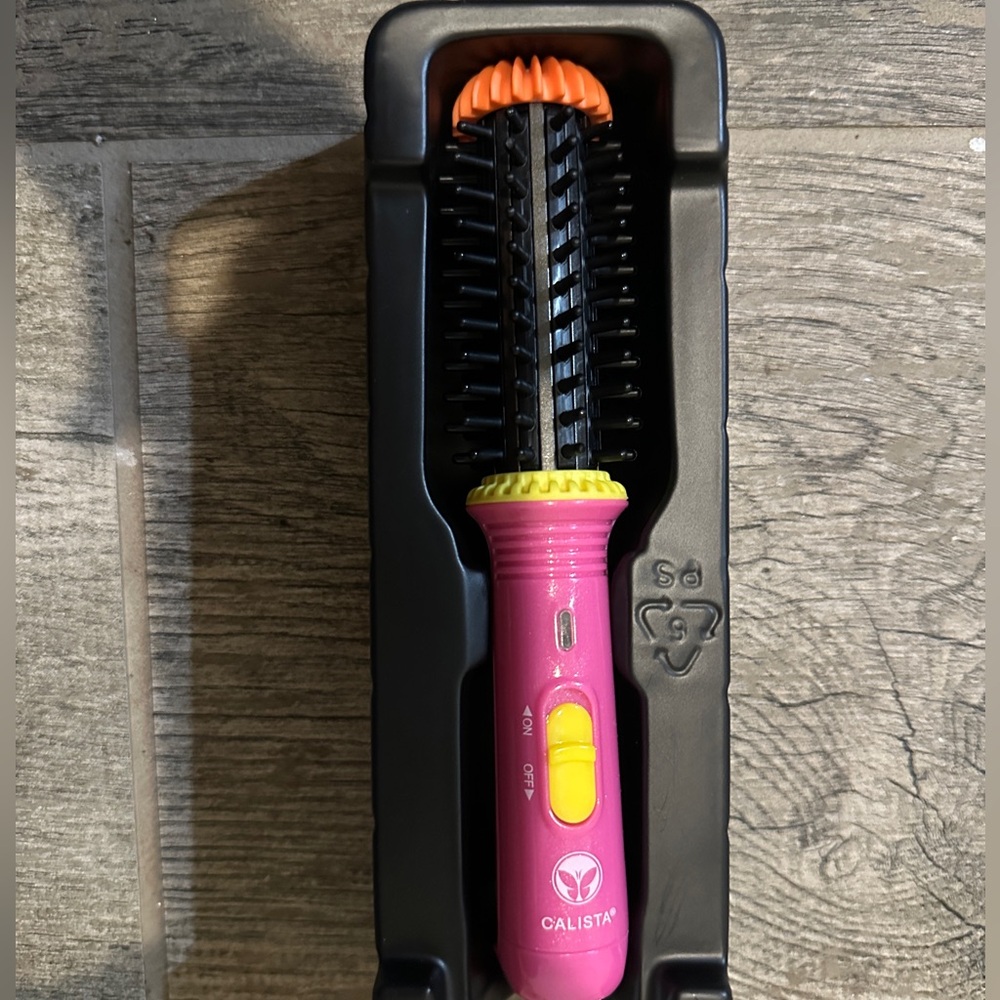 Calista Pink and Yellow Hair Styling Tool